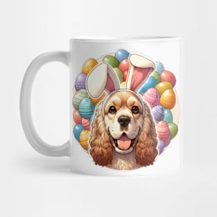 Cocker Spaniel with Bunny Ears Joins Easter Celebration Mug